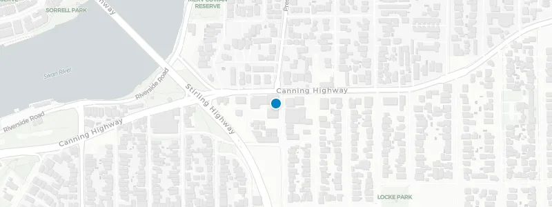 Map showing location of Sweetwater Rooftop Bar
