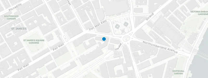 Map showing location of The Rooftop St. James