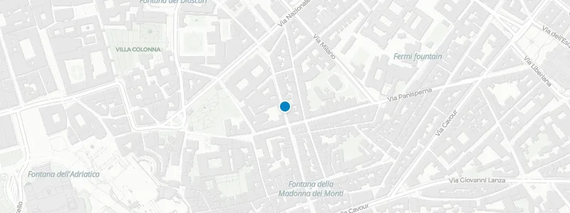 Map showing location of Rooftop Spritzeria Monti