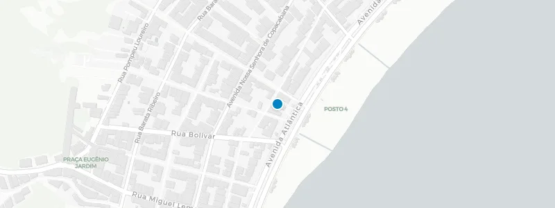 Map showing location of Deck Bar at Pestana Rio Atlântica