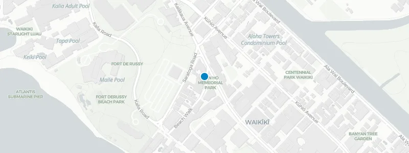Map showing location of Tommy Bahama Bar