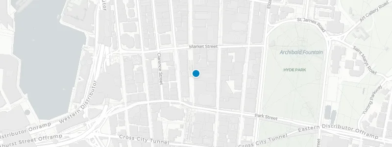 Map showing location of Zeta Bar