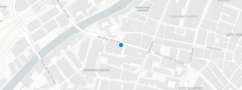 Map showing location of Honest Burgers