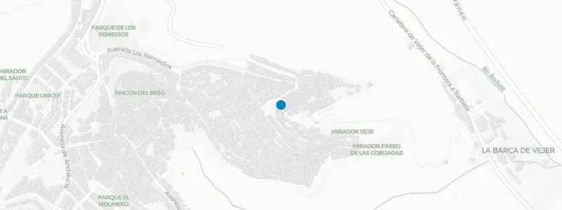 Map showing location of La Tetería del Califa