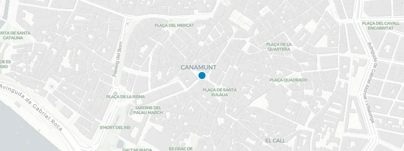 Map showing location of Ç the Rooftop at El Llorenç Hotel
