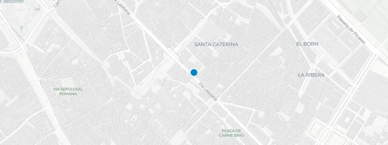 Map showing location of La Terraza del Central 