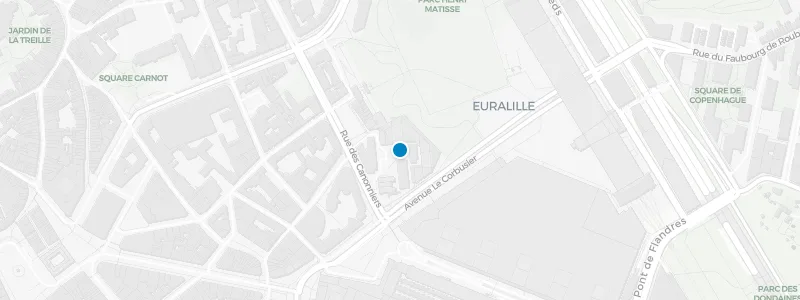 Map showing location of Mama Shelter Lille Rooftop