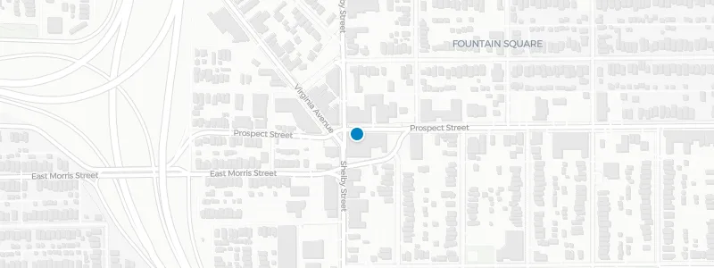 Map showing location of Rooftop Garden
