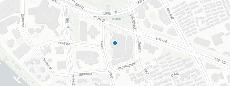 Map showing location of Park Hyatt Shanghai
