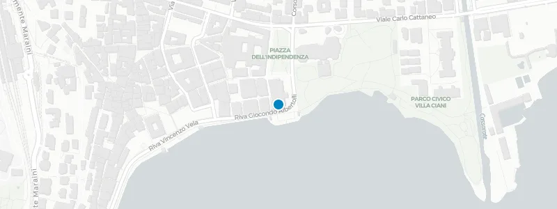 Map showing location of Seven Lugano – The Restaurant