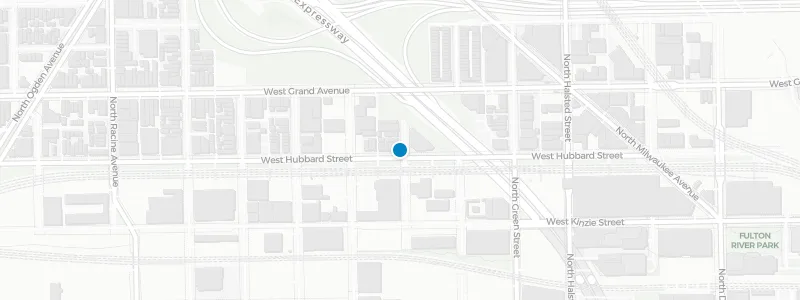 Map showing location of Tetto Chicago