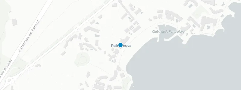 Map showing location of Origin Palmanova