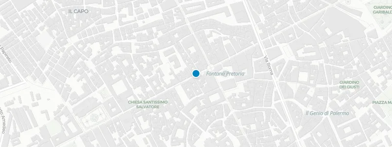Map showing location of Eurostars Centrale Palace