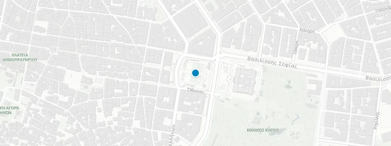 Map showing location of Royal Olympic Hotel, Athens