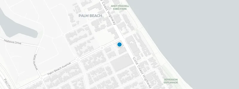 Map showing location of The Collective Palm Beach