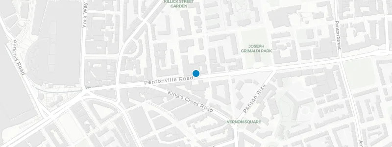 Map showing location of The Cross Rooftop Terrace Bar