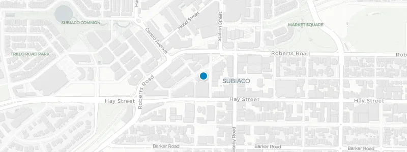 Map showing location of Storehouse Subiaco