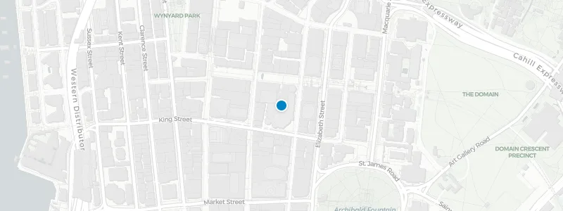 Map showing location of The Panorama Bar at The International