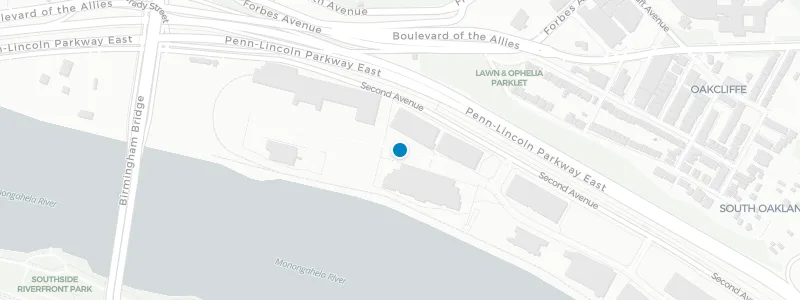 Map showing location of Eliza Hot Metal Bistro