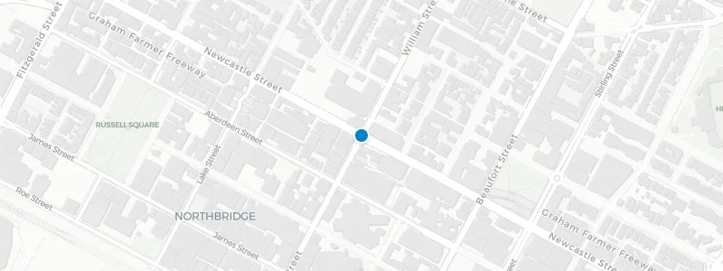 Map showing location of Lucky Chan's Laundry + Noodle Bar