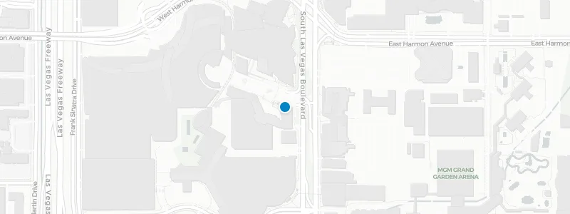 Map showing location of Waldorf Astoria Las Vegas
