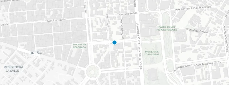 Map showing location of Palais Rooftop