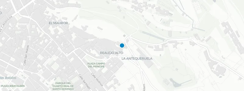 Map showing location of Hotel Alhambra Palace