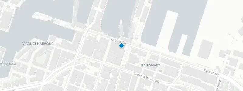 Map showing location of Queens Rooftop