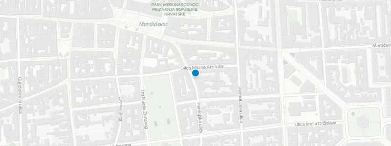 Map showing location of Rooftop Bar at art'otel Zagreb