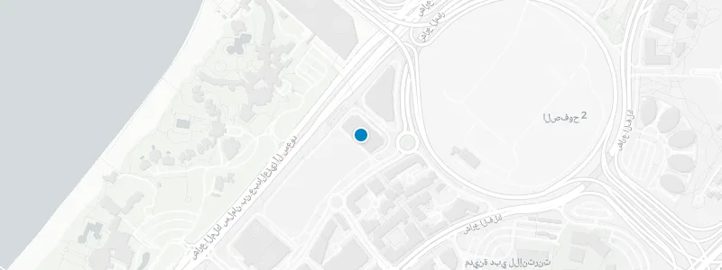 Map showing location of Burj Al Arab Jumeirah