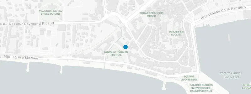 Map showing location of Bella Rooftop