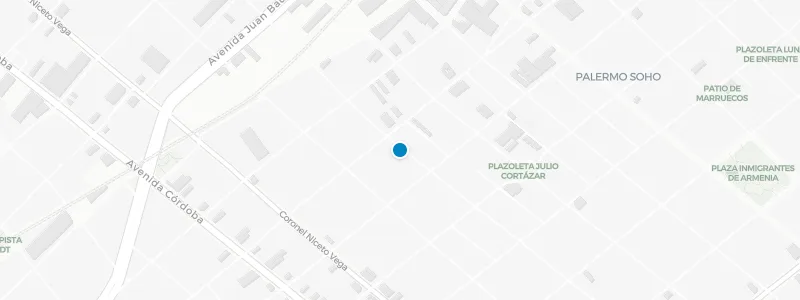 Map showing location of Rey de Copas