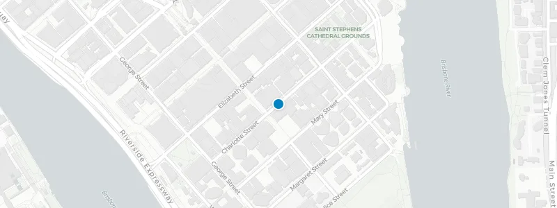 Map showing location of The Rooftop at Stock Exchange Hotel