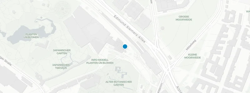 Map showing location of TWOSIX Food & Rooftop Bar Hamburg