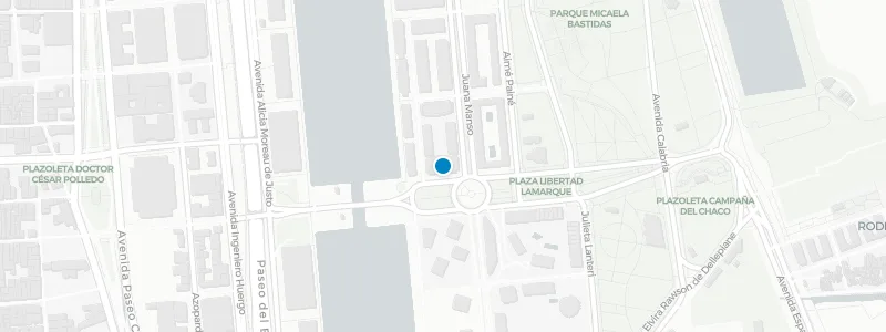 Map showing location of Hotel Madero