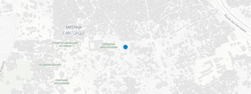 Map showing location of Le Foundouk