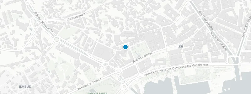 Map showing location of Panorama Rooftop Bar