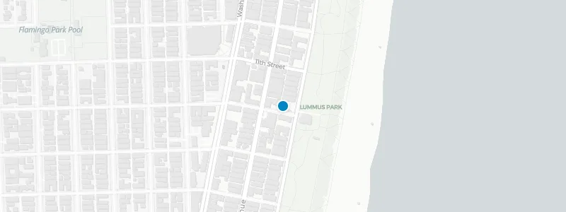 Map showing location of Clevelander Hotel