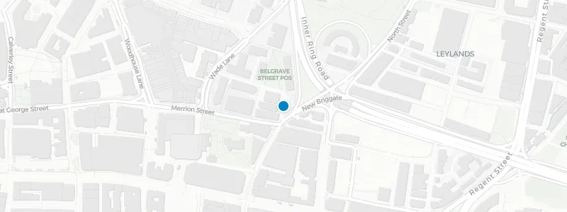 Map showing location of Belgrave Music Hall & Canteen