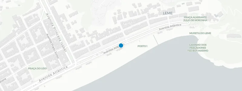 Map showing location of Isabel Lounge