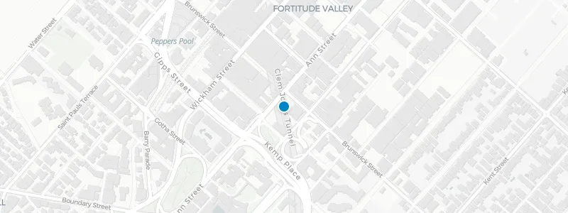 Map showing location of Valley Hops Brewing
