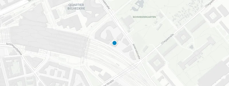Map showing location of Aurora Rooftop Bar