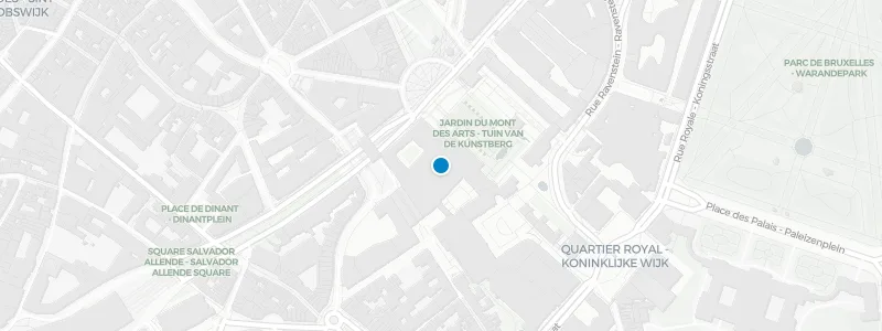 Map showing location of albert Brussels