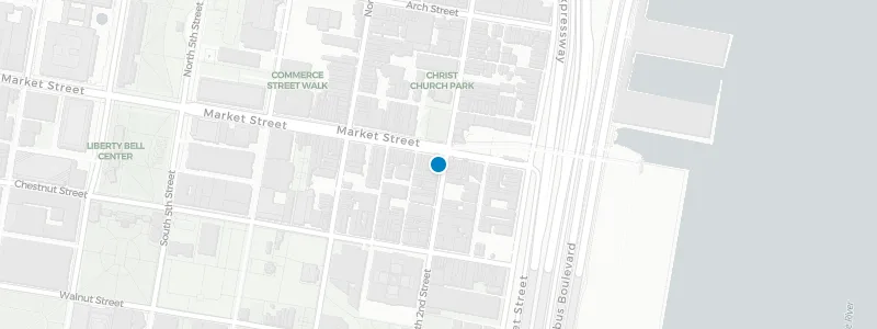 Map showing location of Revolution House