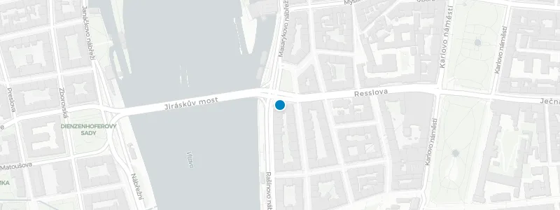 Map showing location of Ginger & Fred Restaurant