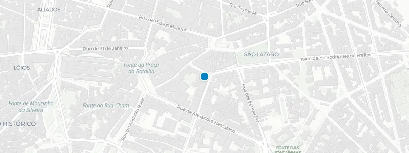 Map showing location of PortoBello Rooftop Bar