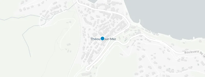 Map showing location of Tiara Miramar Hotel Beach & Spa Côte d’Azur