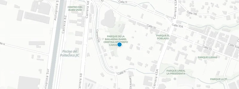 Map showing location of Los Rooftops By Los Patios