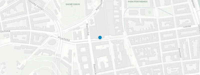 Map showing location of Terasa Smíchov