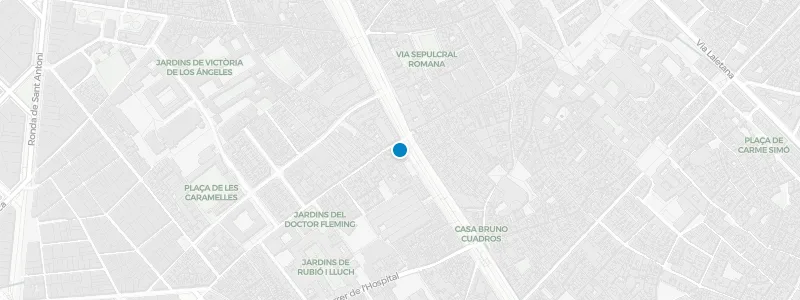 Map showing location of La Terraza del Bagues